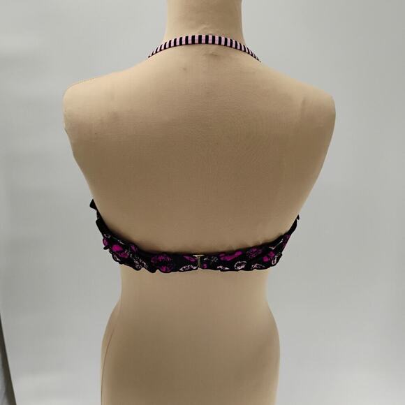 BETSEY JOHNSON Sexy POP Art BY THE POOL Retro Faces BIKINI Swimsuit L - Picture 11 of 14